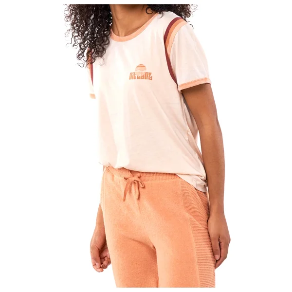 Rip Curl – Women’s Melting Waves Ringer Tee – T-shirt site en ligne 7