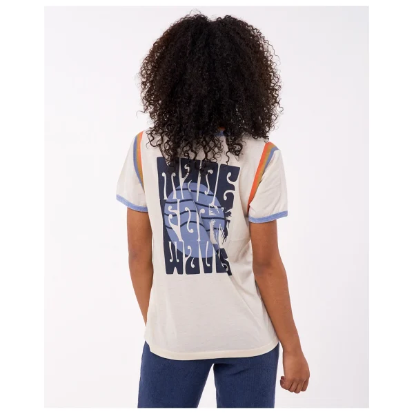 Rip Curl – Women’s Melting Waves Ringer Tee – T-shirt site en ligne 3