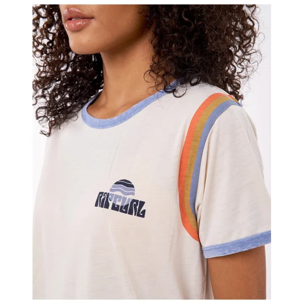 Rip Curl – Women’s Melting Waves Ringer Tee – T-shirt site en ligne 5